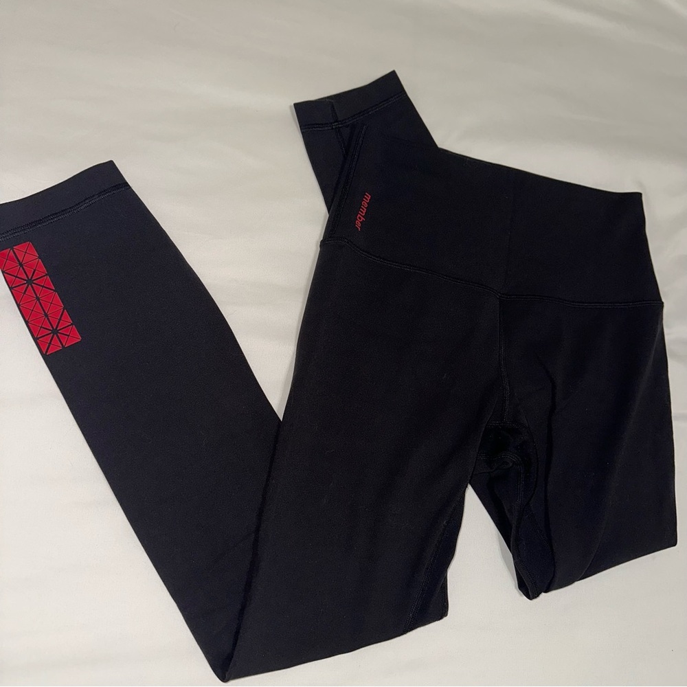 Lululemon Member Leggings with Red Accents